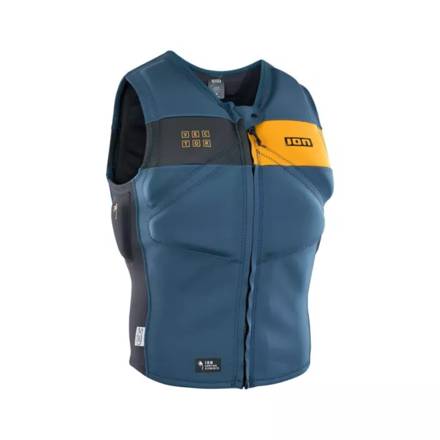 ION Prallschutz Weste Vector Vest Amp Front Zip 664 petrol 2023