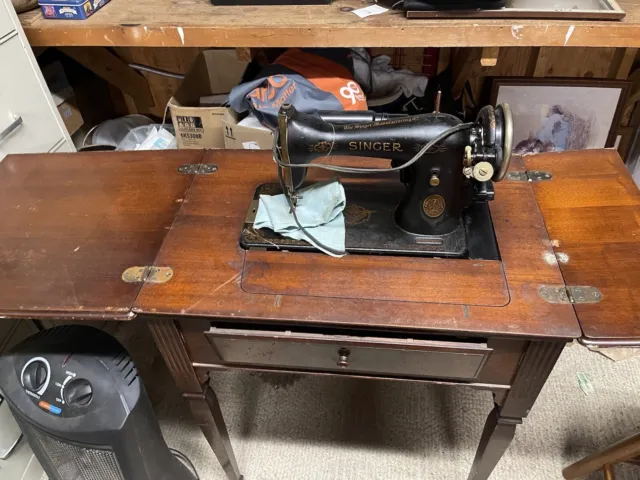 singer sewing machine with table