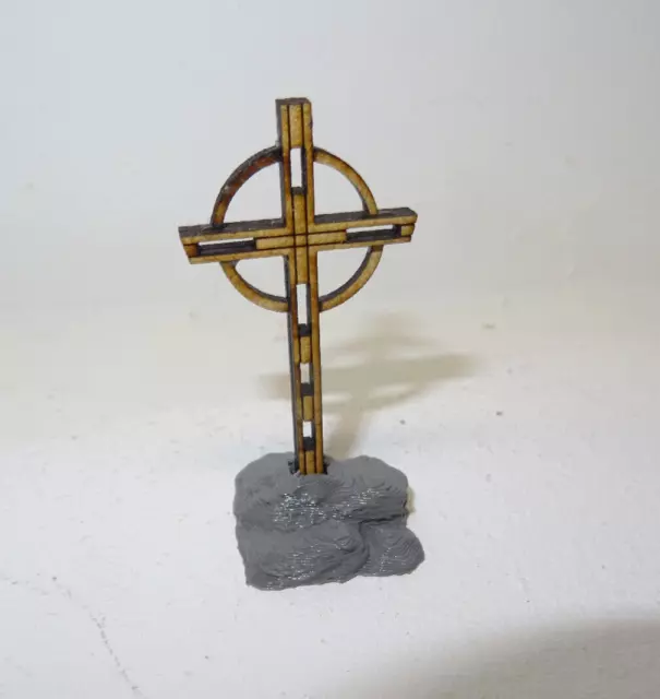 Gipfelkreuz mit Halterung in Steinoptik  1:87 H0 Eisenbahn  Bausatz Spur H0