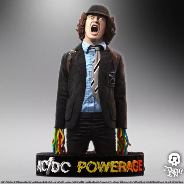 PREORDER APRIL 2024 AC/DC STATUE 3D VINYL ANGUS YOUNG POWERAGE 25 cm KNUCKLEBONZ