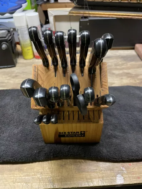 Ronco Showtime SIX STAR Cutlery Set of 18 Ronco Knives + 9 Misc. +