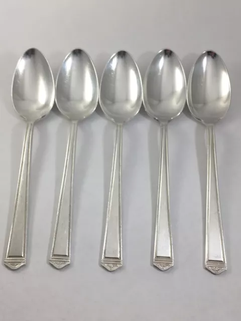 1847 Rogers Bros ANNIVERSARY 5 Teaspoons International Silver Plate 1923