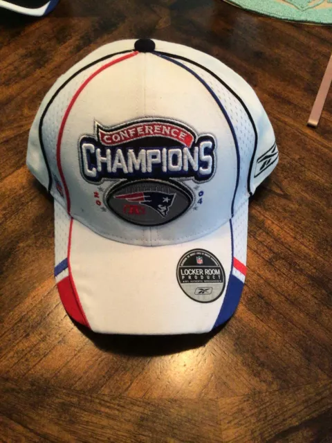 NFL Conference Champions 2004 New England Patriots Locker Room Hat Cap