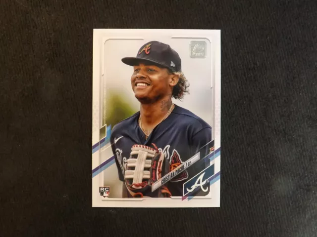 2021 Topps Update SP Photo Variation US 295 RC Christian Pache Atlanta Braves !