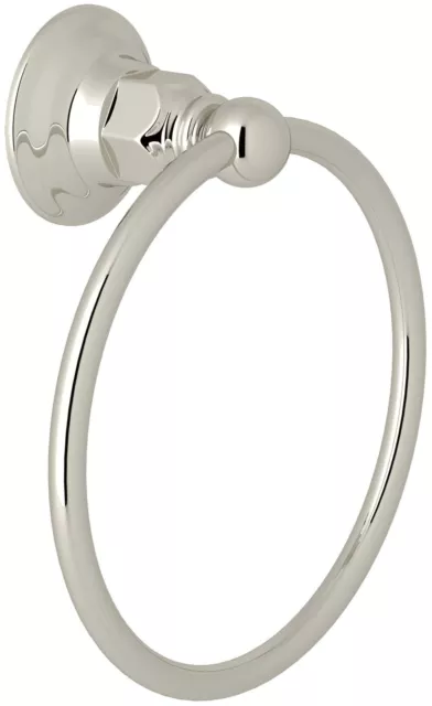 Rohl ROT4 Nickel Country Bath 6" Towel Ring