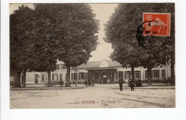 Cpa 58 Cosne - La Gare -