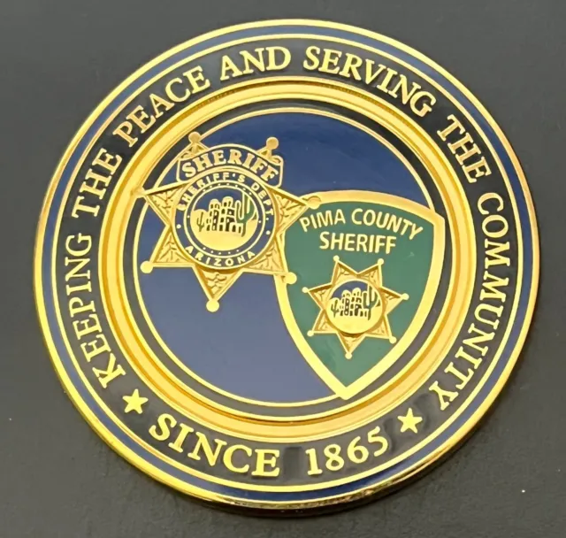 Pima County Sheriff Department Police Arizona Challenge Coin Token AZ Medal