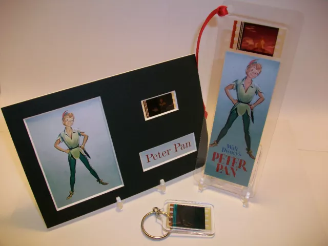 Peter Pan Rare 3 Piece Movie Film Cell Memorabilia Collection Gift Set Lot