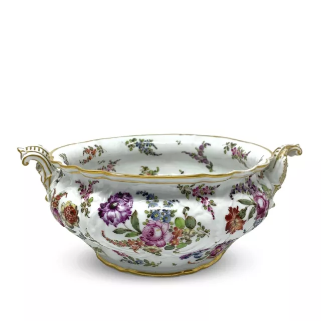 19th C. Meissen Floral & Gilt Console Bowl