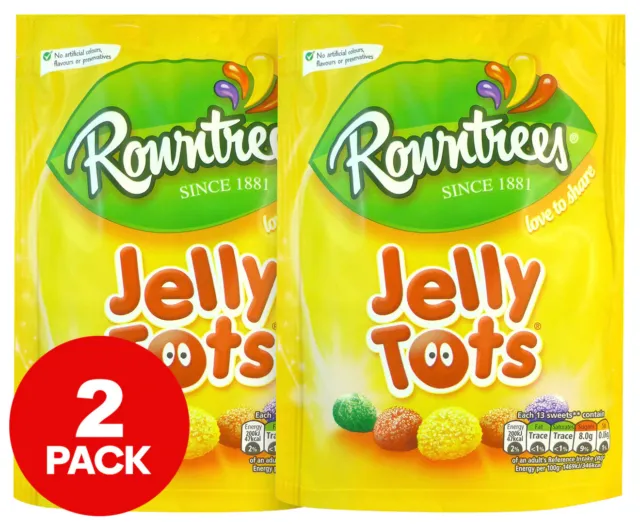 2 x Rowntrees Jelly Tots 150g-FREE DELIVERY