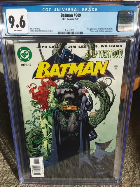 Batman #609 CGC 9.6 Jim Lee, 1st Tommy Elliott (Hush), Poison Ivy, Huntress
