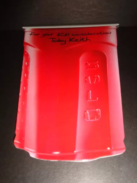 RED SOLO CUP REPLICA by TOBY KEITH-Very Rare Promo For ACM Awards Consideration