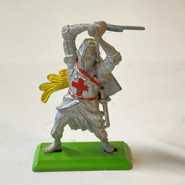 Vintage Britains LTD deetail St. George Knight using Flamberge Sword 1971 60 mm