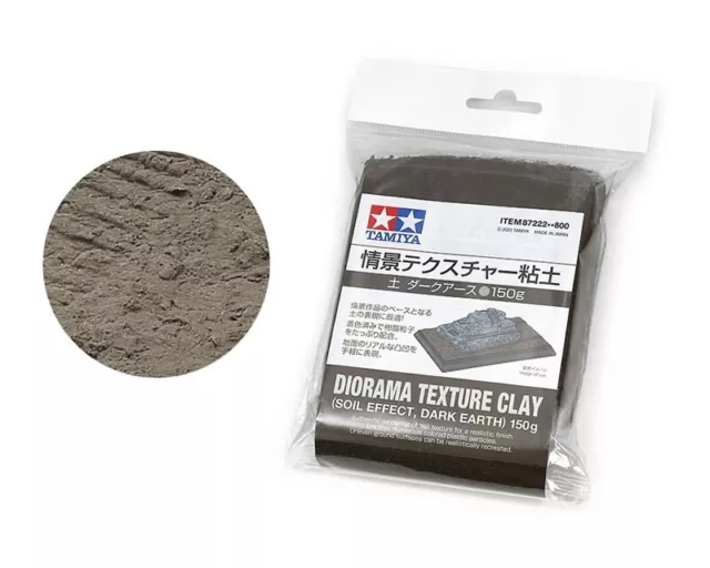 Tamiya Fond pour Diorama Argile Terra Foncée (150g) 87222 Modélisme