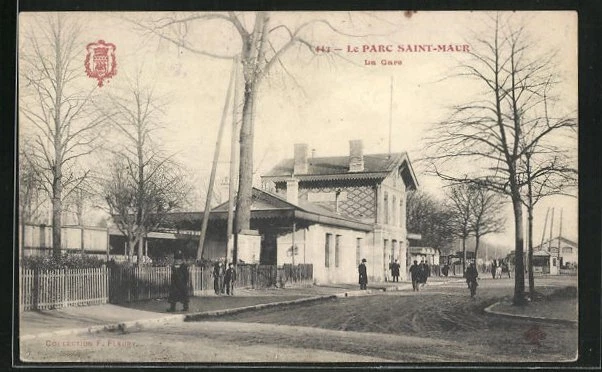 CPA Le Parc Saint-Maur, La Gare 1905