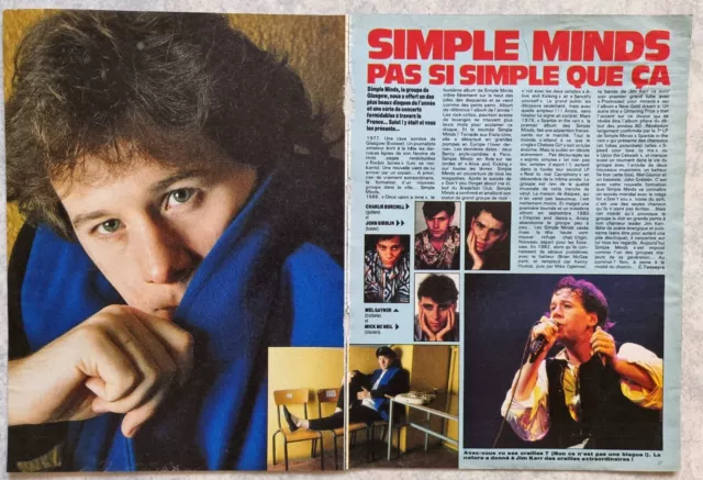🍓 SIMPLE MINDS 🍓 clippings pack collection lot de presse magazines