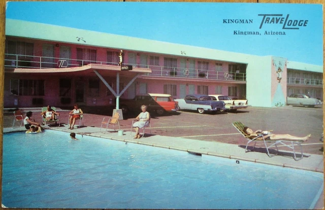 Kingman, AZ 1960s Chrome Postcard: Route 66 Kingman TraveLodge - Arizona