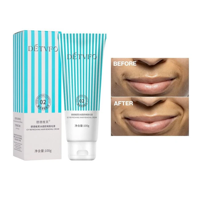 faciale Crème Crème d'épilation Fuzz Épilation des lèvres supérieures Pêche