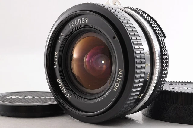 【 près De Mint +】 Nikon Ai Nikkor 20mm F/4 Angle Large Prime Mf Objectif Japon