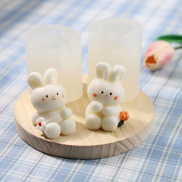 Stampo Per Cioccolato E Caramelle In Silicone Con Contagocce - 2 Pezzi A Forma Di Orso E Fiocco, Rosa E Blu, Per Bambini E Feste - Ideale Per Dolci Fai Da Te
