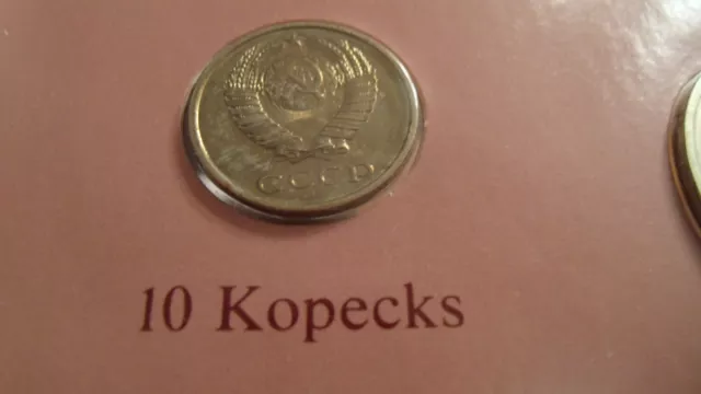 Coin Sets of All Nations USSR Russia UNC 1 Ruble 2,3,5,10,15,20,50 Kopecks 1979 3