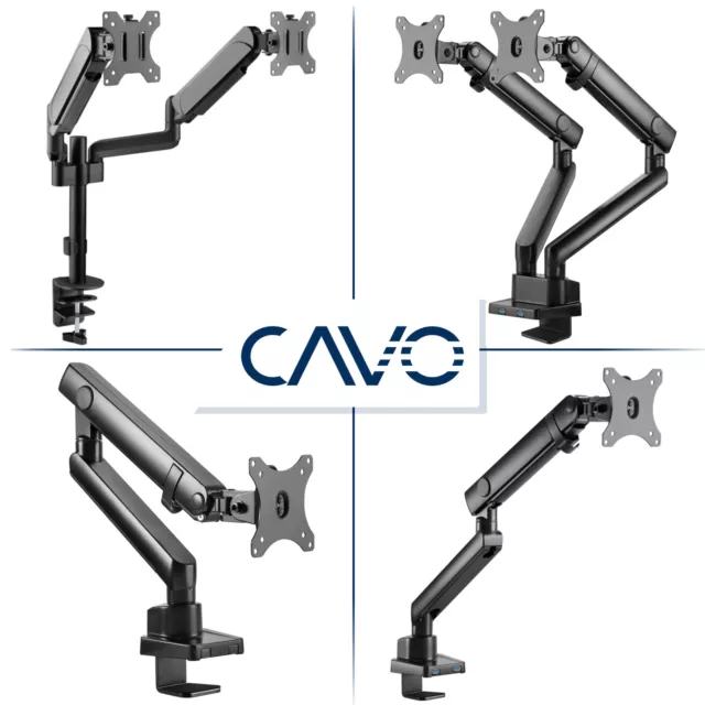 CAVO Motion Monitor Halterung Tischhalterung für 17-32 Zoll Monitorhalter VESA