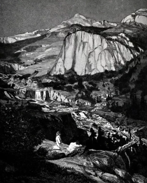 Druckgrafik, Max Klinger, "Mondnacht, Opus IV", Griffelkunst