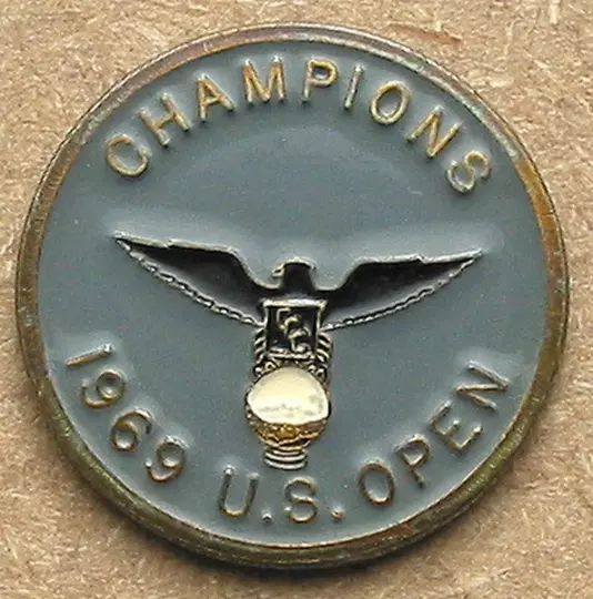 1969 Us Open Quality Hand Painted 1" Coin Golf Ball Marker Champions Golf Club