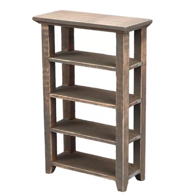 1:12 Dollhouse Miniature Furniture Vintage Wood Display Cabinet Bookshelf Rack