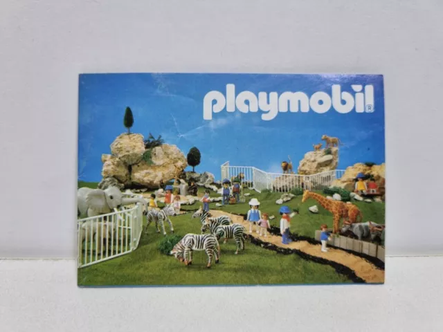 Playmobil Mini Catalog Small 10x7 Year 1990 Book Brochure Park Zoo Animals