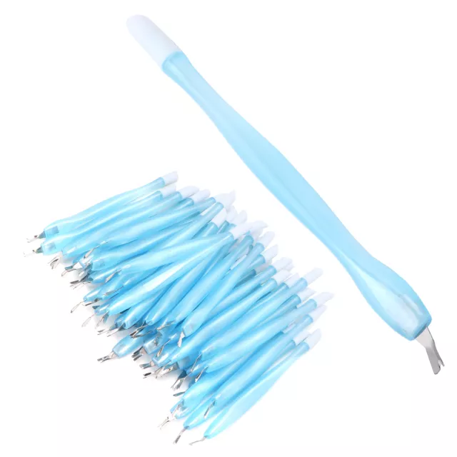 50x Double Head Dead Skin Cuticle Trimmer Remover Pusher Nail Cleaner Nail AGS