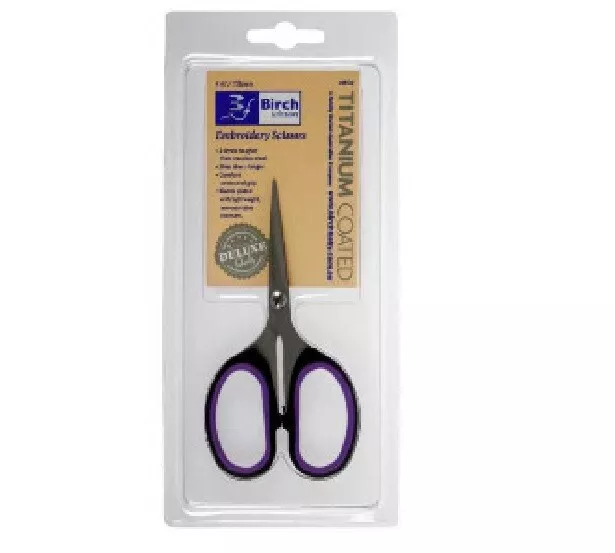 EMBROIDERY SCISSOR - 115mm long - Birch brand - (018130/38)(2438)