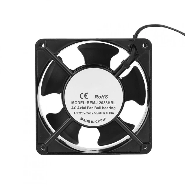 Cooling Fan 1Pc 105mm 200 ~240V 2600 (R/Minute) 28W 440g BEM-12038HBL Métal