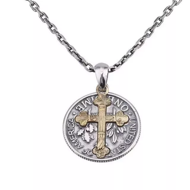 Stainless Steel 3D Christian Jesus Christ Cross Catholic Crucifix Necklace