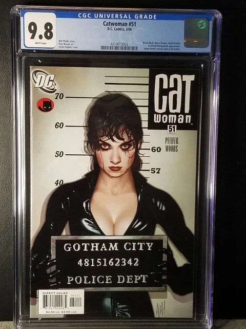 CATWOMAN #51 CGC 9.8 Adam Hughes Cover (DC Comics 2006)