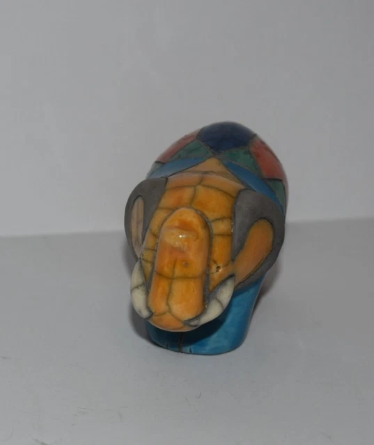 Raku Keramik Elefant Figur handbemalt Südafrika 4