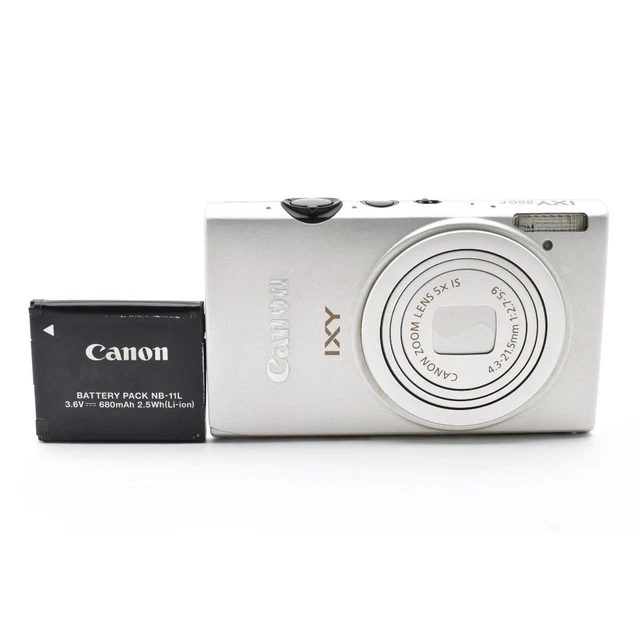 CANON IXY 220F Silver Compact Digital Camera 12.1MP Point and