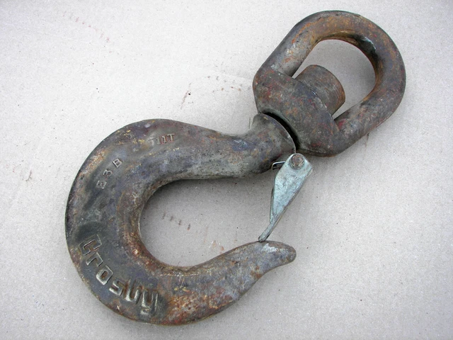 Crosby 11 Ton Crane Swivel Hook E3B   USA Made