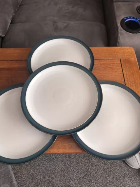 4 Denby Greenwich Dinner Plates