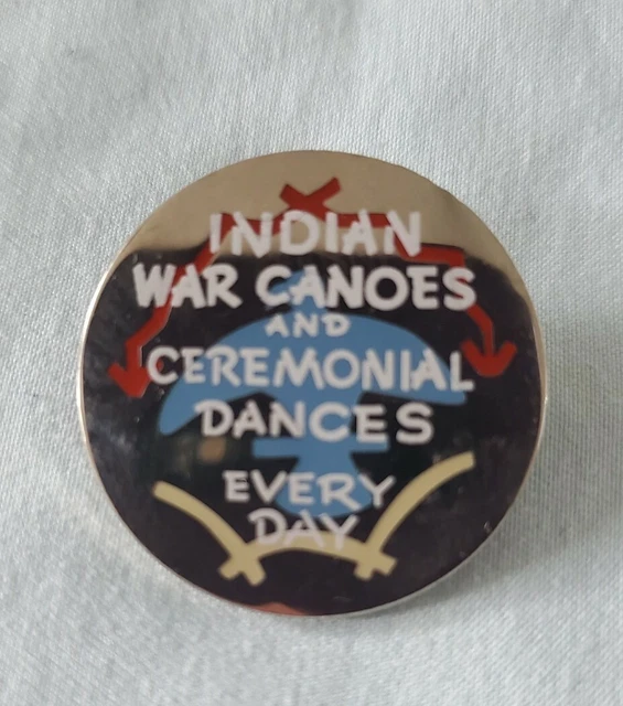 DISNEY COLLECTOR PIN Indian War Canoes Entrance Sign 2005 Disneyland LE
