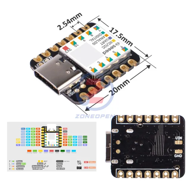 Nano SAMD21  Cortex M0+ USB Typ-c SPI Micro-Controller Board für Arduino 48MHZ
