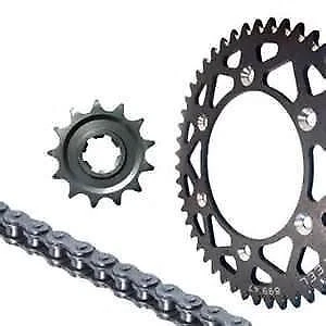 Kit Chaîne Moto 428 - Pignon 16 Dents & Couronne 57 Dents - Pour Yamaha DTR/DT 125 R (modèles 1993 à 2002) - Neuf En Boîte