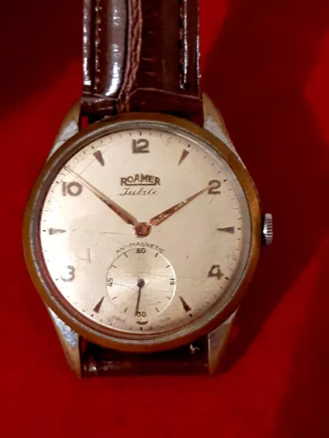 OROLOGIO ROAMER JUBILE Swiss Made Oversize Mov. Mecc. Watch Vintage Anni 50 EUR 170 00 PicClick IT