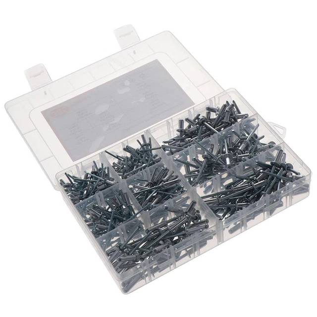 385pcs Aluminum Pop Rivets 8 Sizes Blind Pop Rivets  Furniture Car Aircraft
