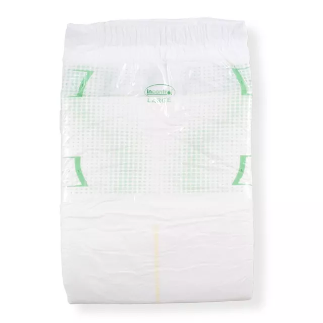 incontrol large plastic backed adult nappies 3 samples of adult diapers