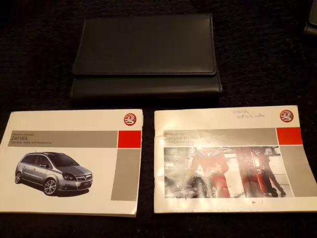 Vauxhall Zafira B Owners Manual Handbook & Folder Wallet Book Pack Mk2 2005-2009