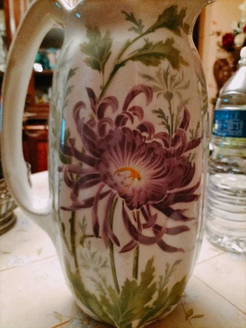ENORME CERAMIQUE 35 cm  VASE PICHET BROC A EAU  Keller & Guérin LUNEVILLE XIX em