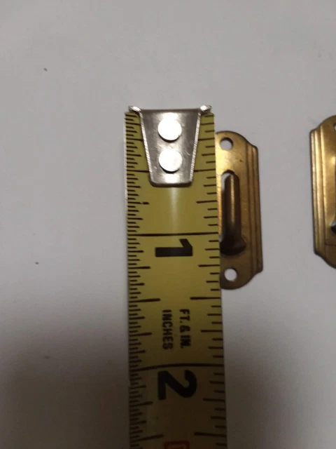 Brass Metal Curtain Drapery Cord Hooks Lot of 4 Vintage Restoration Salvage. 2