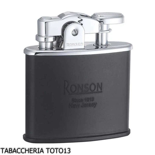 Ronson Nostalgia accendino a benzina finitura nero