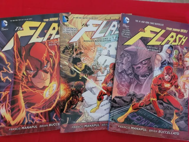 The Flash 6 Graphic Novels 2012 DC Move Forward, Rogues Revolution, more
